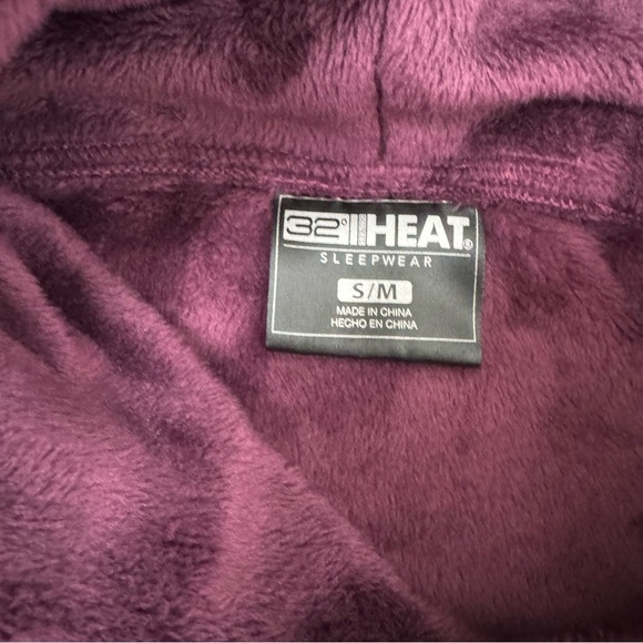 32 DEGREES Heat Women's Hooded Cozy Plush Sleep Lounger S/M - Picture 3 of 5